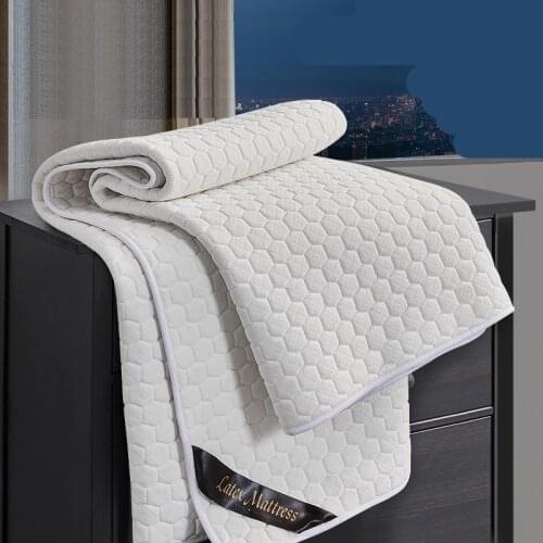 SongKAum New Natural Latex Mattress Anti-mite Single Double Students Hostel Mattresses Bedspread Bed Pad