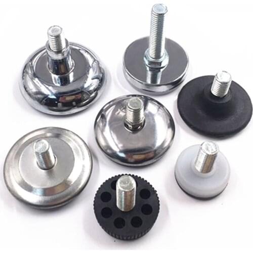 2/4/8pcs Levelling Machine Feet M6 Screw in Height Adjustable Machine Furniture Foot Feet Base Diameter 16/18/20/23/27/28mm