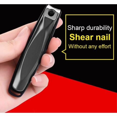 Sharp Nail Clippers Anti-splash Nail Clippers Stainless Steel Nail Clippers Single Custom Creative Diagonal With Storage
