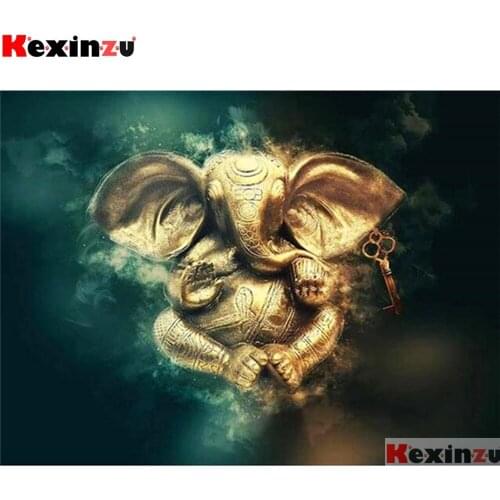 Full Square/Round 5d Diamond Painting Golden elephant 3d Embroidery Cross Stitch Diamond Mosaic Full Picture Rhinestone Decor W1