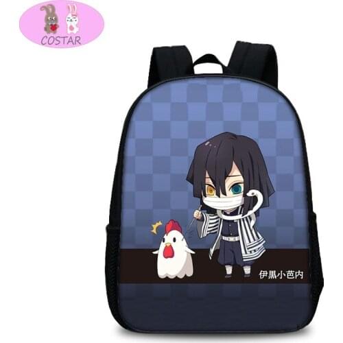 COSTAR Hot Anime Demon Slayer Kimetsu No Yaiba Tanjirou Nezuko Zenitsu Giyuu Shinobu Inosuke Fashion Backpack Light School Bag