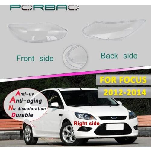 Healight Transparent Glass Lens Cover For Focus 2014 2013 2012 car Headlamp clear shell Replacement DIY 4Doors Front Lampshade