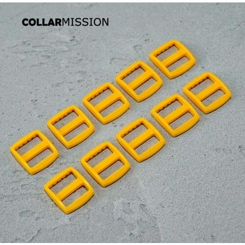 Retailng colorful rectangce Bag Buckles for Belt Backpack plastic slider Tri-Glid 20mm aurantia RZK20SJ06