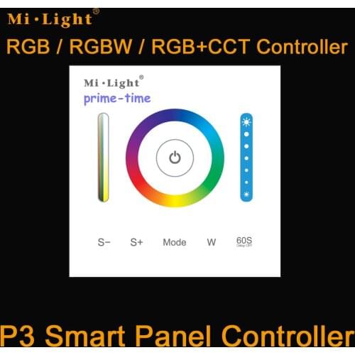 Mi-light P3 Smart Panel led controller;DC12-24V input;5A*5CH output;compatible with RGB RGBW and RGB+CCT led strip