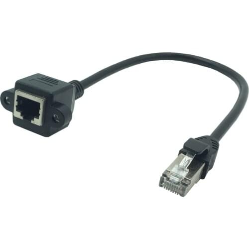 Male To Female RJ45 Ethernet Internet Network LAN RJ45 Extension Cord Cable For Laptop PC ADSL Modem Router RJ45 Shielded Cable