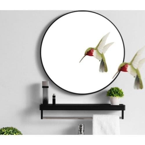 High Quality Nordic Bathroom Non-Perforated Bathroom Round Mirror Decorative Wall Mirrors Bathroom Accessories Bath Mirror LD125