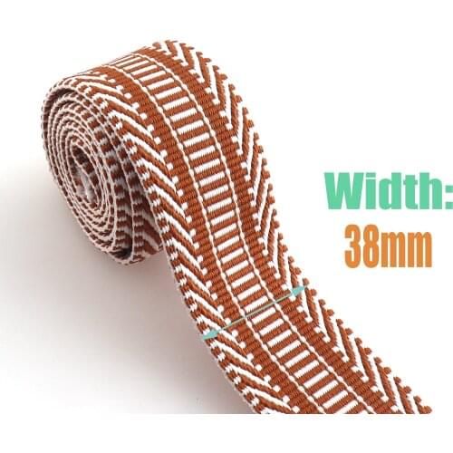 1.5 inches Retro Ethnic Style Cotton Webbing Dog Collar Webbing Bag Straps Belt key fobs bag Accessories by the yard