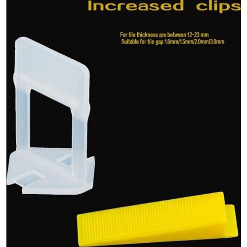 100pc increased Clips With 50pc Wedges Tile Spacers Leveler floor tiles ceramic Tiling Ceramic Tilers Plumbers Wall Floor