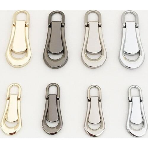 5PCS 3# 5# Metal Zipper Sliders Head Puller Tab Zipper Repair Kits DIY Sewing Garment Bags Accessories Supplies
