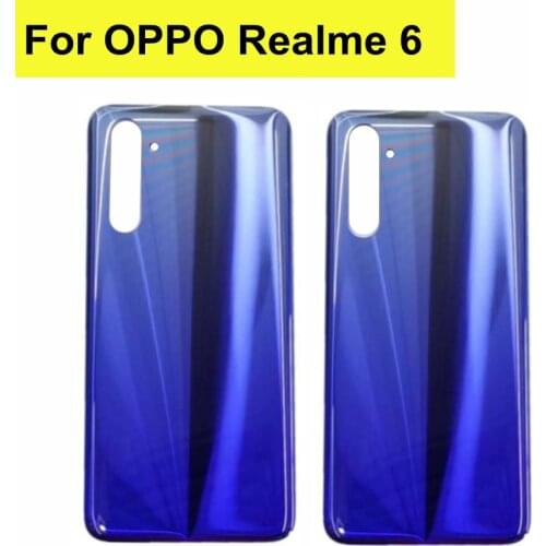 6.5 inch For OPPO Realme 6 Back Battery Cover Rear Housing Door Glass Case for Oppo Realme 6 Battery Cover