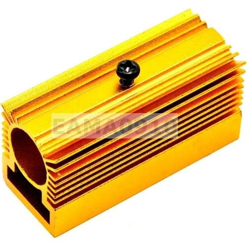 Aluminum Radiator Heatsink 20x27x50mm for 12mm Laser Module Golden-Color