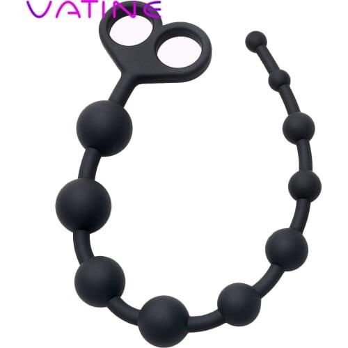 VATINE Silicone Anal Beads Butt Plug for Beginner Masturbator Prostate Massager Anal Plug Sex Toys for Women Adult Products