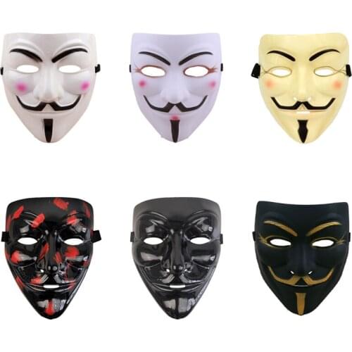 Anonymous Masks Cosplaymask Halloween Masks Movie Cosplay V For Vendetta Mask Party Mask Props Film Theme Mask Gifts For Kids