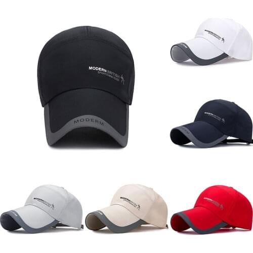 Men Women Adjustable Baseball Cap with Long Eaves Visor Hats Casual Leisure Outdoor Sports Run Hats Snapback Hat Baseball Caps