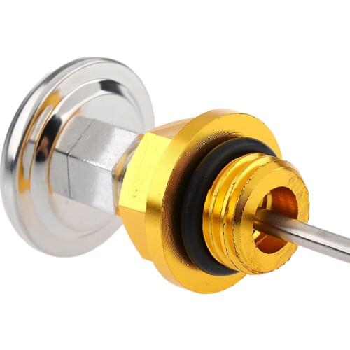 Motorcycle ATV Oil Fuel Tank Dipstick Temperature Gauge For 110cc 125cc Dirt Pit Bike