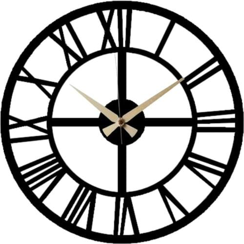 Decorative Metal Wall Clock-Roman 25cm