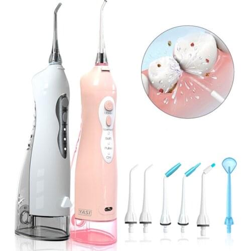 Portable Oral Irrigator Rechargeable Electric Water Dental Flosser Waterproof Water Jet Floss 3 Modes Teeth Cleaner for Travel