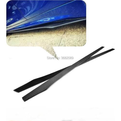 2PCS Real Carbon Fiber Side Skirts Panel Extension Body Kit For 215CM BMW F10 F30 F32 F12 F22 F80 F82 F83 F84 F87 M2 M3 M4 M5 M6