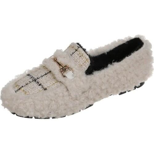 Hot Winter Women Shoes 2020 Women Ankle Boots Lady Solid Black Plush Warm Clogs Girls Indoor Outdoor Wram Plush Walking Shoes