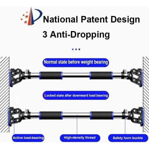 New Adjustable Door Horizontal Bars Exercise Home Workout Gym Chin Up Pull Up Training Bar Sport Fitness Equipments Parallel Bar