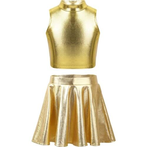 Girls Modern Street Dance Dress Kids Child Ballroom Dancing Costumes Outfit Jazz Skirt Mini Short Skirts