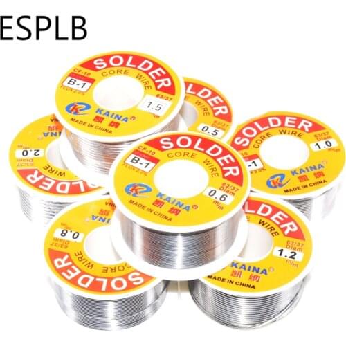 100G Rosin Solder Wire Tin B-1 63/37 CF-10 Flux 2.0% 0.5/0.6/0.8/1.0/1.2/1.5/2.0mm Welding Soldering Iron Cord Reel