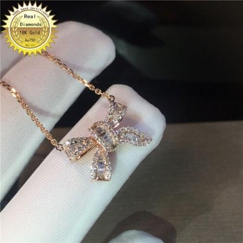 100% 18K white gold natural diamond necklace all use 0.52ct diamond and have certificate HM025