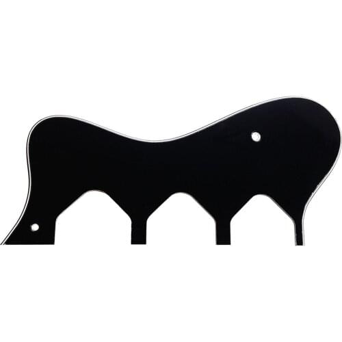 Pleroo Custom Guitar pickgaurd - For Riviera Custom P93 Guitar Pickguard Scratch Plate, 3 Ply Black