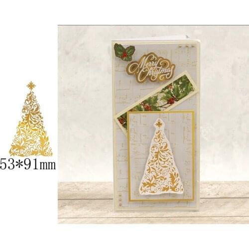 Christmas Tree Hot-selling Stylish Hollow Hot Foil Plates for Scrapbooking DIY Paper Cards Crafts New 2019