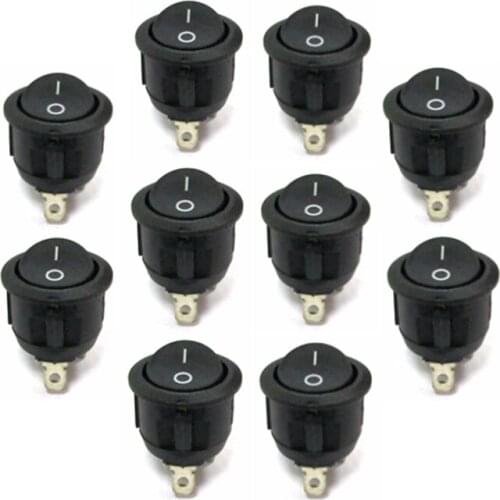 Universal High Switching Precision Mini Rocker Switch 1-Pole ON / OFF ROUND