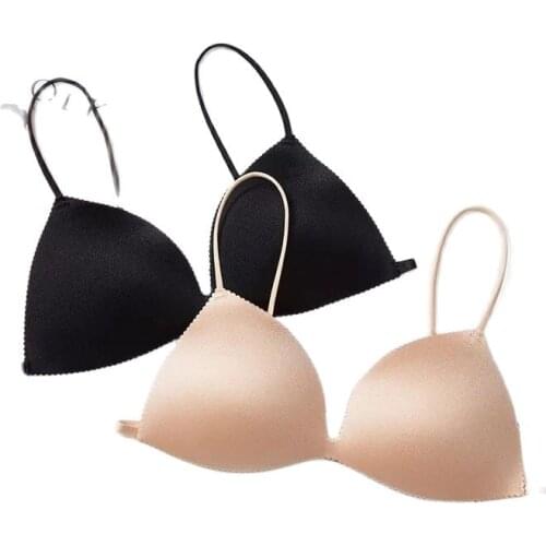 Women Sexy French Bra Triangle Cup Bralette Lingerie Multi Dress Beauty Back Summer Strapless Lingerie 114a
