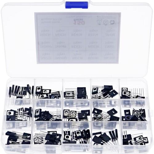150pcs TO-126 Transistor Assortment Kit pack B772 D882 BD139 BD140 C106 D669 B649 D237 D238 13003 BD136 BD235 BD438 BT134 2P4M