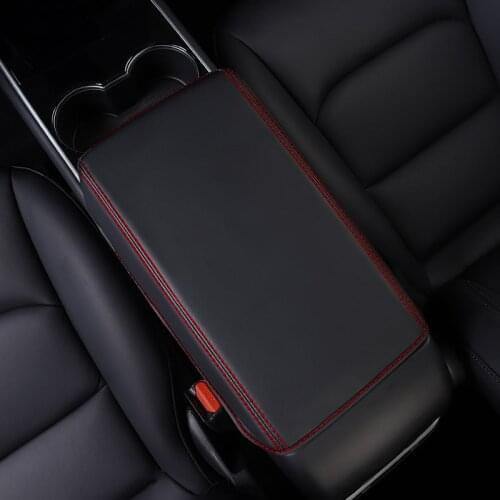 Car Armrest Box Protective Cover For Tesla Model 3 2018 2019 2020 Central control armrest cover Car interior accessories Holster