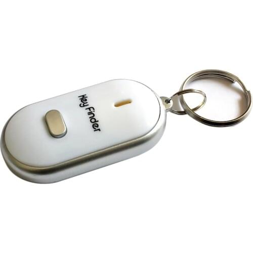 Wireless Whistle Key Finder Keychain Men Electronic Anti-Theft Ellipse Plastic Key Search Anti-Lost Device Car Keyrings Q-045