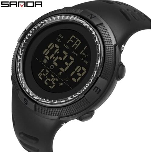 SANDA G style Mens Sports Watches Luxury Brand Dive 50m Digital LED Military Watch Men Electronics Fashion Casual Wristwatches
