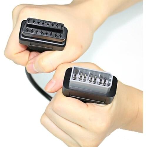For Nisan 14 Pin Male To 16 Pin Female OBD2 OBDII Diagnostic Tool Adapter Extension Connector Cable 14PIN OBD2 40cm OBD Cable