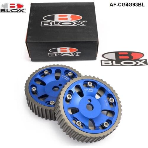 For Mitsubishi Mirage 93-02 4G93 Dohc Engine Blox Aluminum Racing Adjustable Vernier Cam Gears Pulleys AF-CG4G93BL