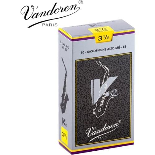 France Vandoren V12 Alto Sax Reeds / Saxophone Alto Eb Reeds Strength 2.5#, 3#,3.5# Grey Box of 10 [Free shipping]