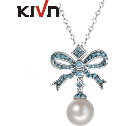 Женские ожерелья из жемчуга KIVN China At AliExpress