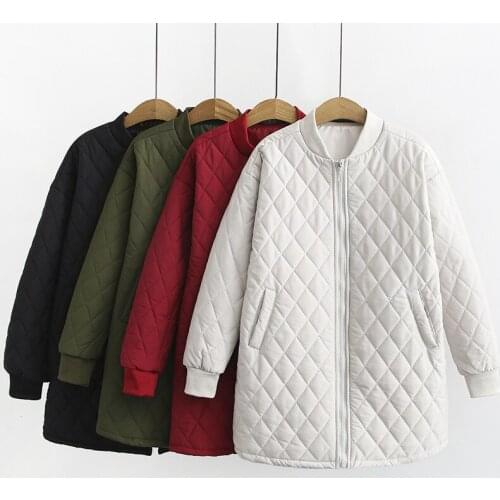 Oversize Lightweight cotton coat women winter warm coats female down cotton jacket Plus size XL-6XL cotton-padded jacket G975