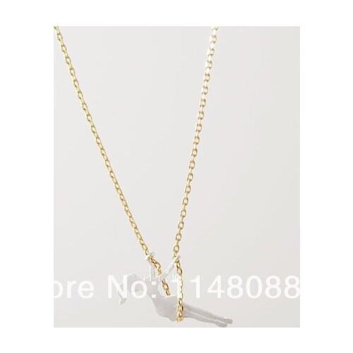 Fashion hotting sale Gold Silver cute beautiful Girl Swing Necklace for men boyfriends in my heart gift
