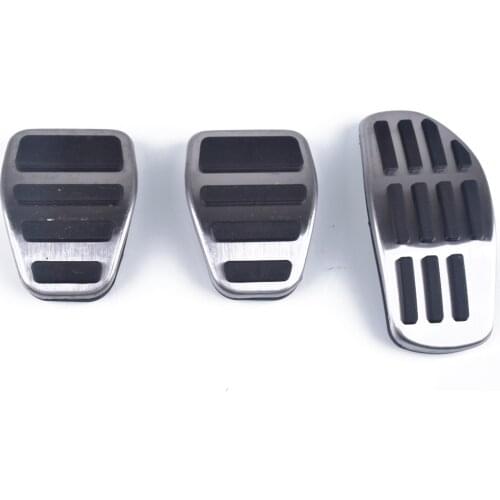 Stainless Steel Gas Fuel Brake Pedal Pads Cover AT MT For Nissan Qashqai J11 2014-2018 X-Trail Rogue T32 Kicks Altima 2019 Micra