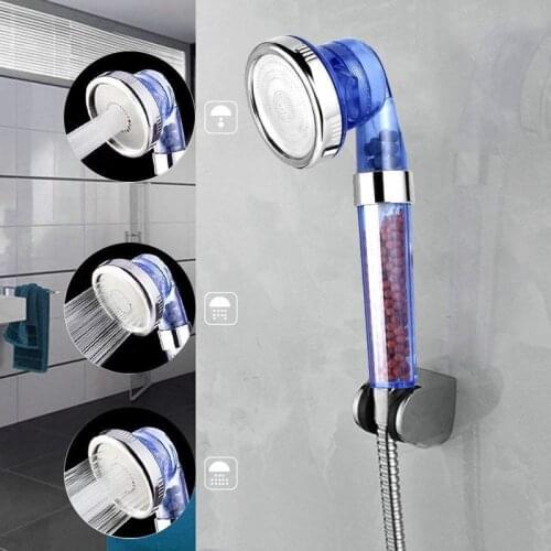 Ion High-quality Chlorine Filter, High-pressure Water-saving Sprinkler Shower with Three Modes Bathroom Accessories Shower Head