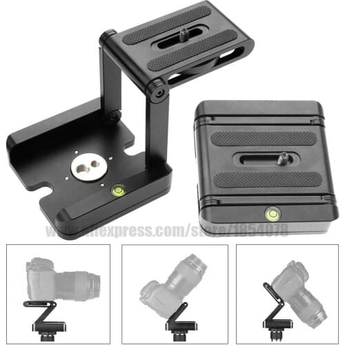 New Aluminum Portable Folding Camera Tripod Head Slider Z Desktop Stand Holder Flex Pan Tilt Ball Head for Canon Nikon Sony DSLR