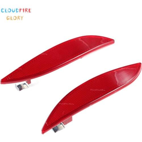 CloudFireGlory 265650004R 265600004R Pair Reflective Strip Rear Bumper Signal Light Reflector Left Right For Renault Megane Mk3