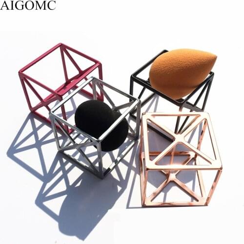 Square Base Cosmetic Sponge Powder Puff Blender Display Drying Stand Holder Rack Support Makeup Beauty Tool Kit Puff Support
