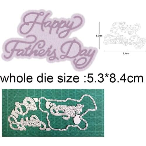 Craft dies Happy Father Day metal cutting dies cut die mold Scrapbooking dies Paper Craft knife mould blade punch stencils dies