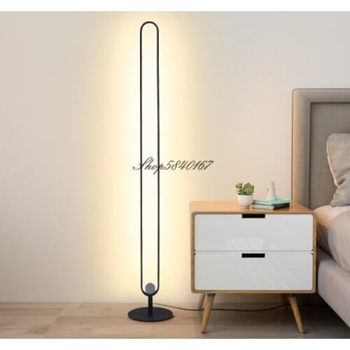Modern LED Floor Lights Simple Standing Lamps for Living Room Study Bed Room Decoration Nordic Stand Light Corner Floor Lamp