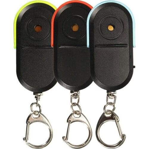 Whistle Sound LED Light Anti-Lost Alarm Key Finder Locator Keychain Device MUMR999