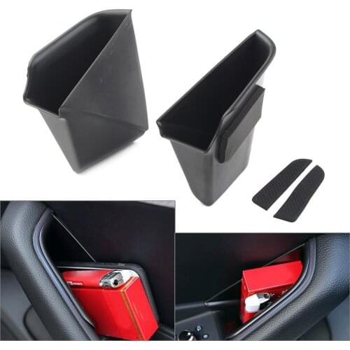 2PCS Car Front Door Storage Box Organizer Container Holder For Audi A4/A5 2017-2018 Left Drive